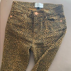 Current/Elliott Leopard print jeans